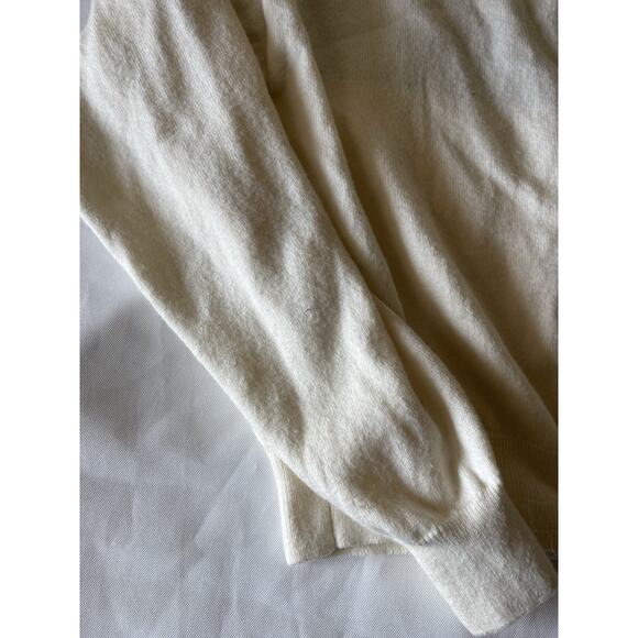 SUNDAY BEST X Aritzia Color Block Navy Stripe Sweater Cream Medium - Picture 7 of 9